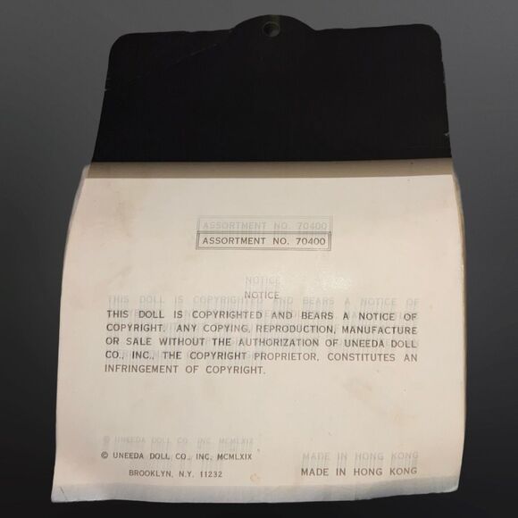 Vintage 1969 Ideal Toys PeeWee Dolls 2 Pack On Card - Picture 6 of 6